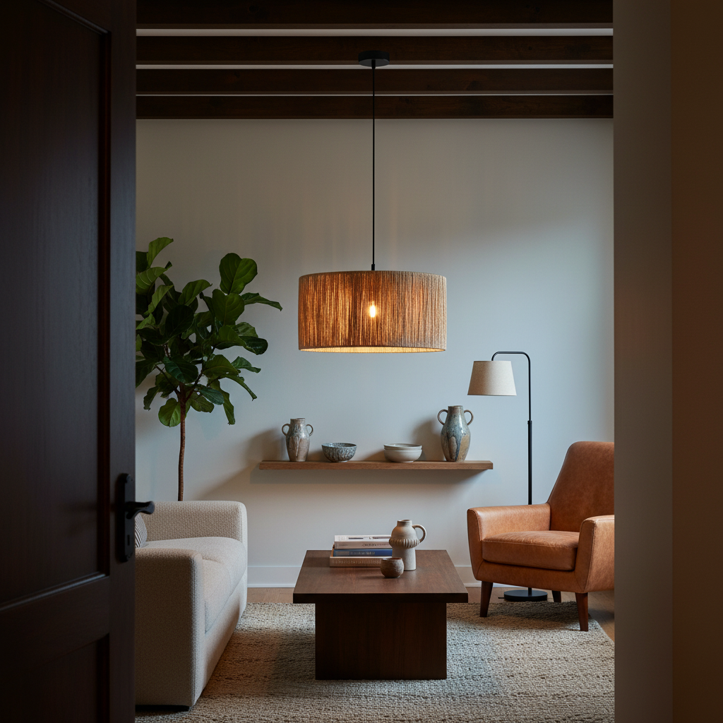 Clocolan Raffia Medium Pendant Light