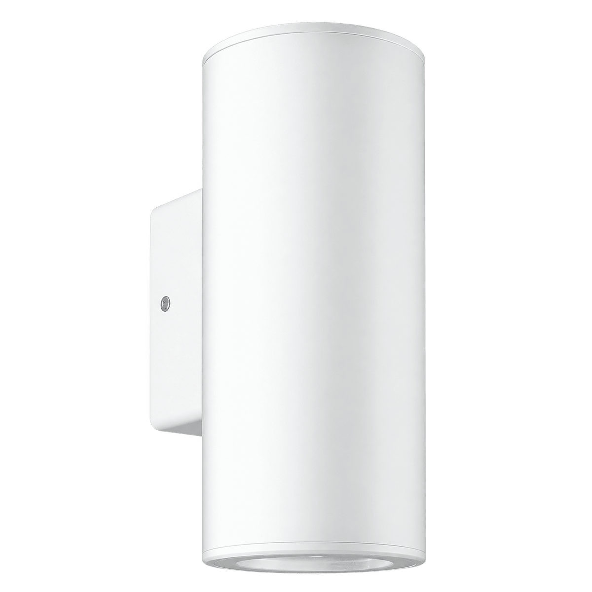 Up & Down Facing Round ABS Outdoor Wall Light - White
