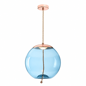 Blue Orb LED Pendant Light
