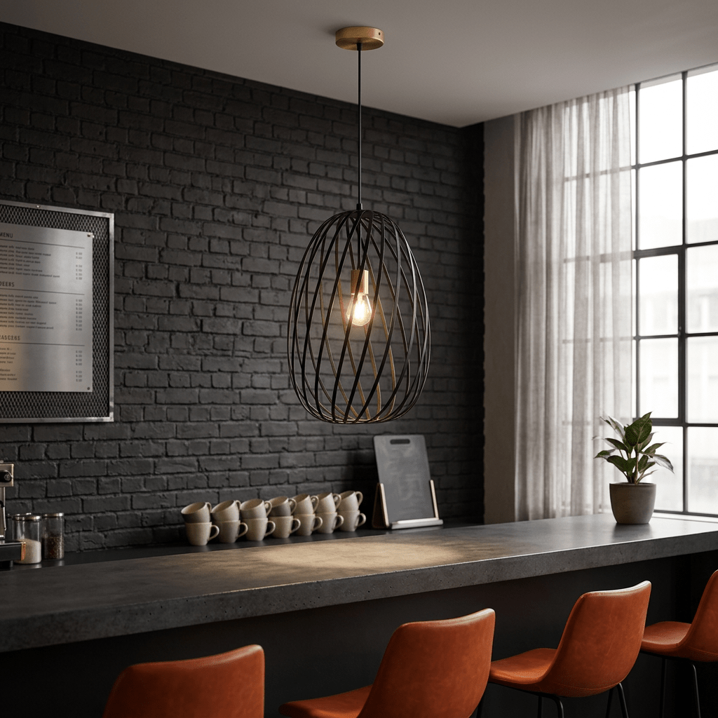 Noir Elegance Medium LED Pendant Light