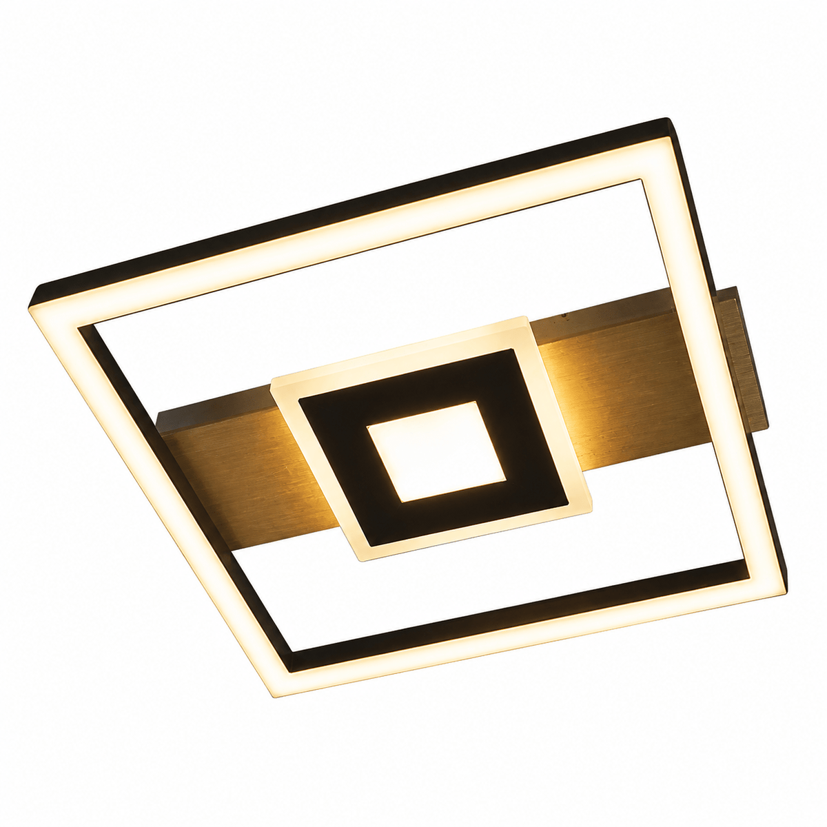 Sleek flush-mount ceiling light with warm white illumination and modern design.