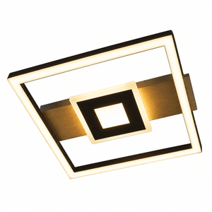 Sleek flush-mount ceiling light with warm white illumination and modern design.