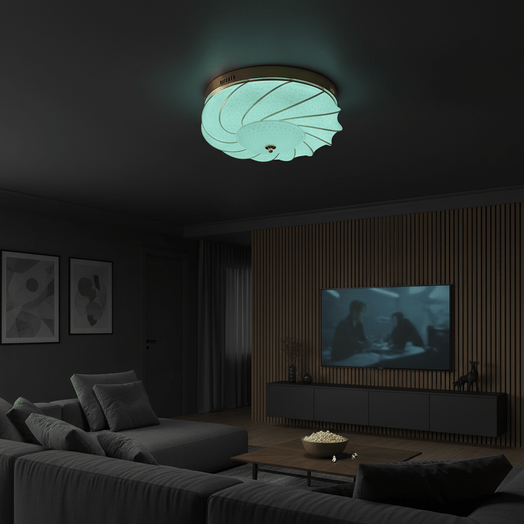 18W RGB Textured Glass Ceiling Light