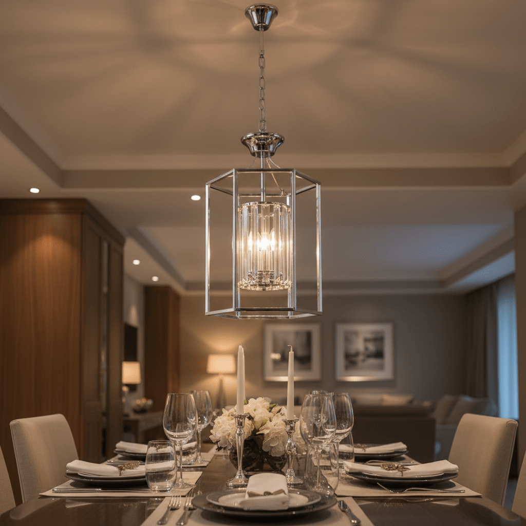 Canary Chrome & Chrystal Chandelier