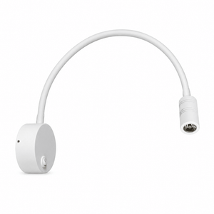 Nora White Reading Lamp - Flexible Arm