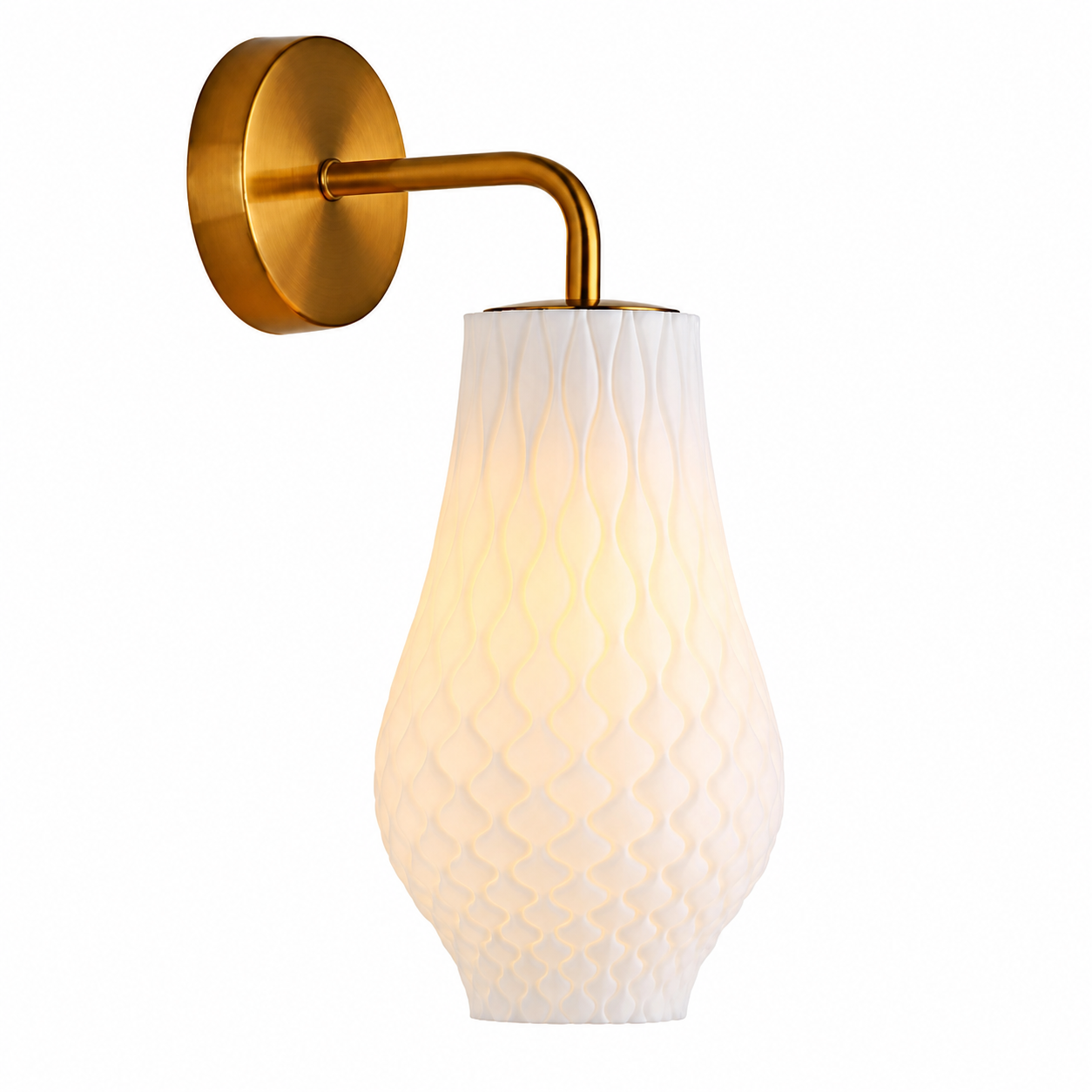 Bluebell 3D Printed Wall Light (Recycled)