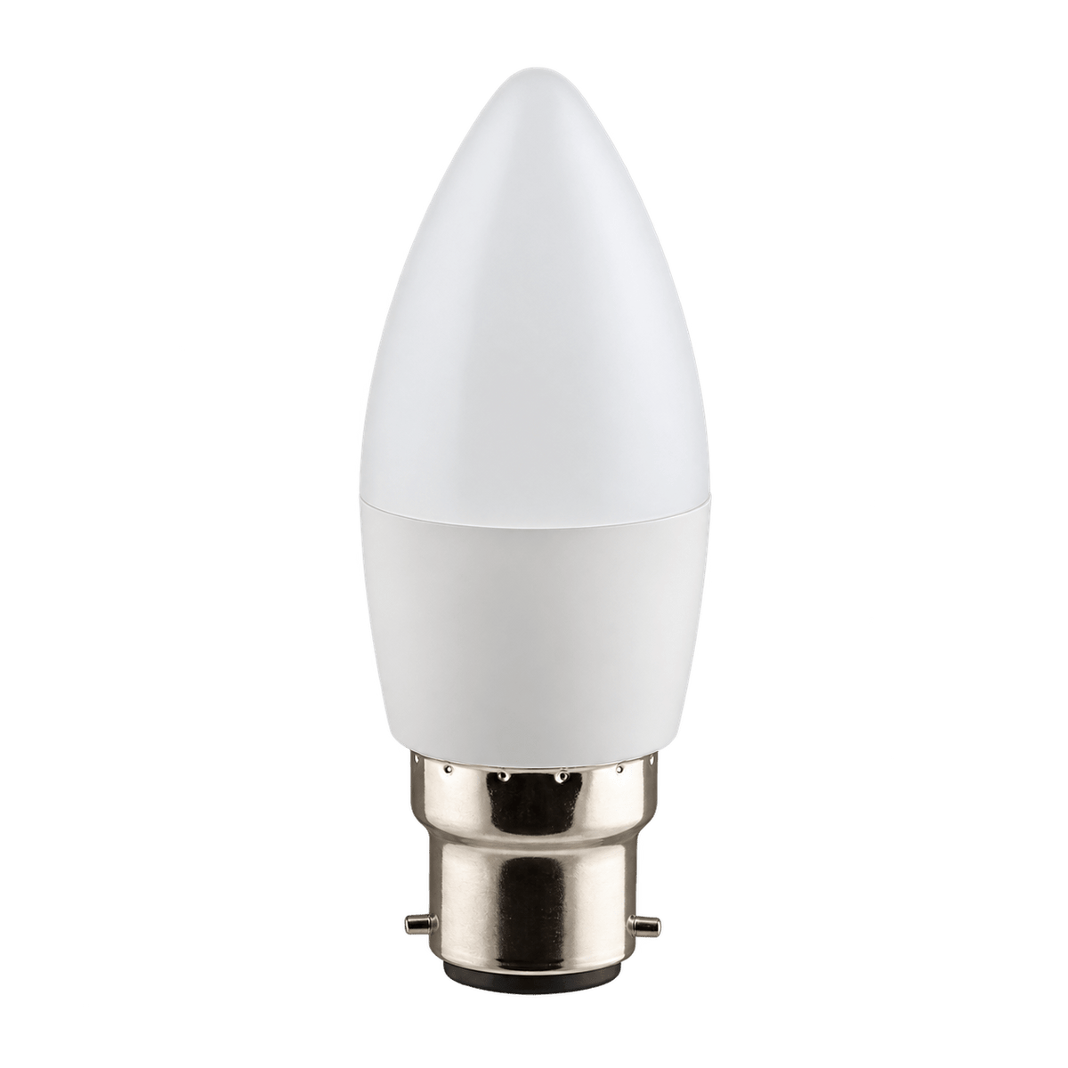 4.5W Dimmable Candle LED Bulb – B22, 4000K Cool White