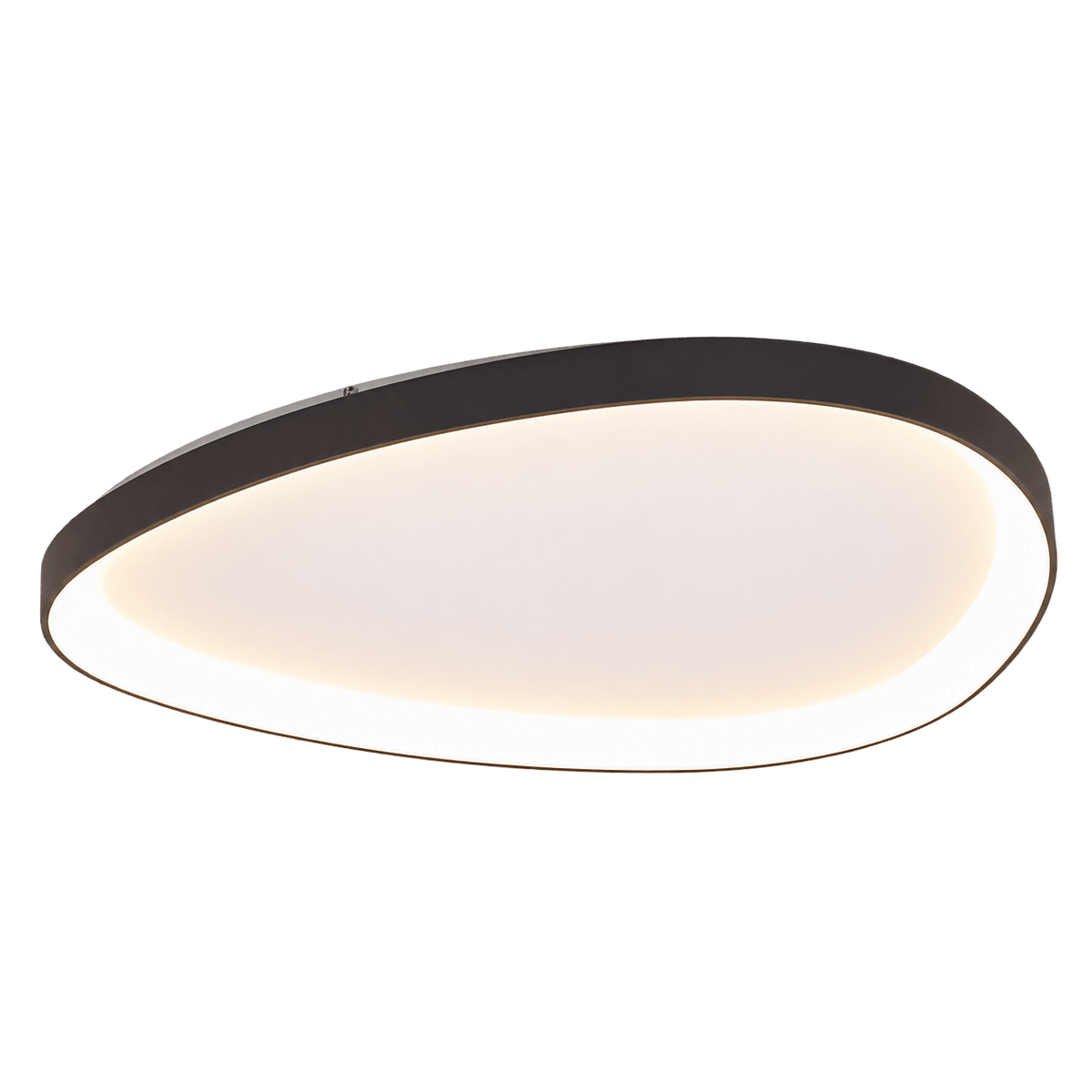 230V 48W LED Large Ovoid 60cm Framed Ceiling Fitting - Black