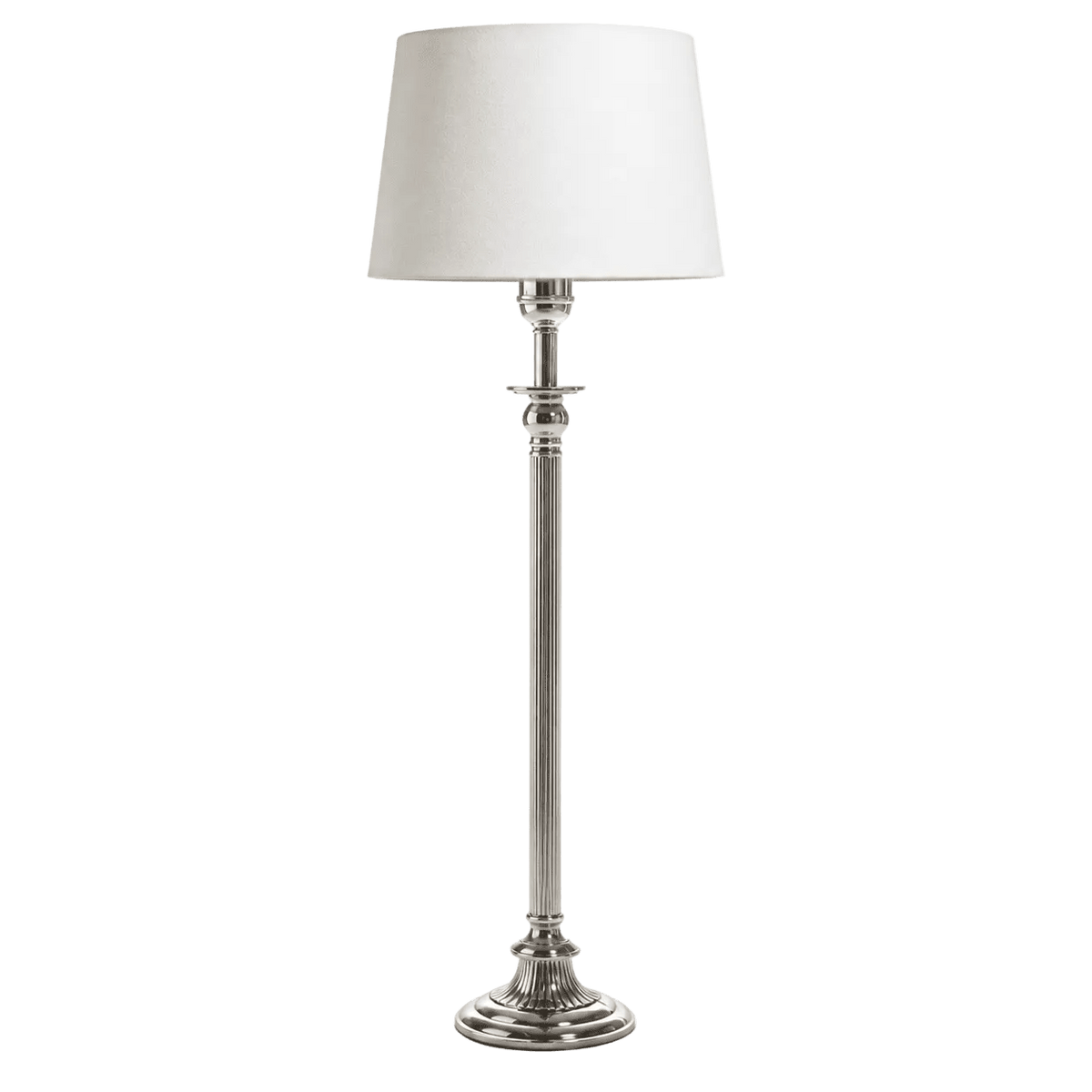Chelsea Table Lamp Antique Silver Without Shade