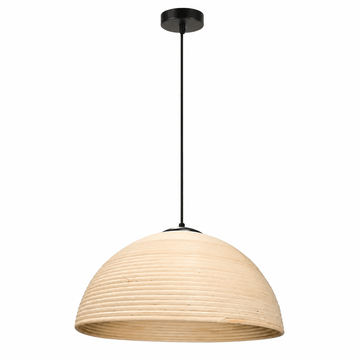 Breyten Natural Rattan Pendant Light - Small