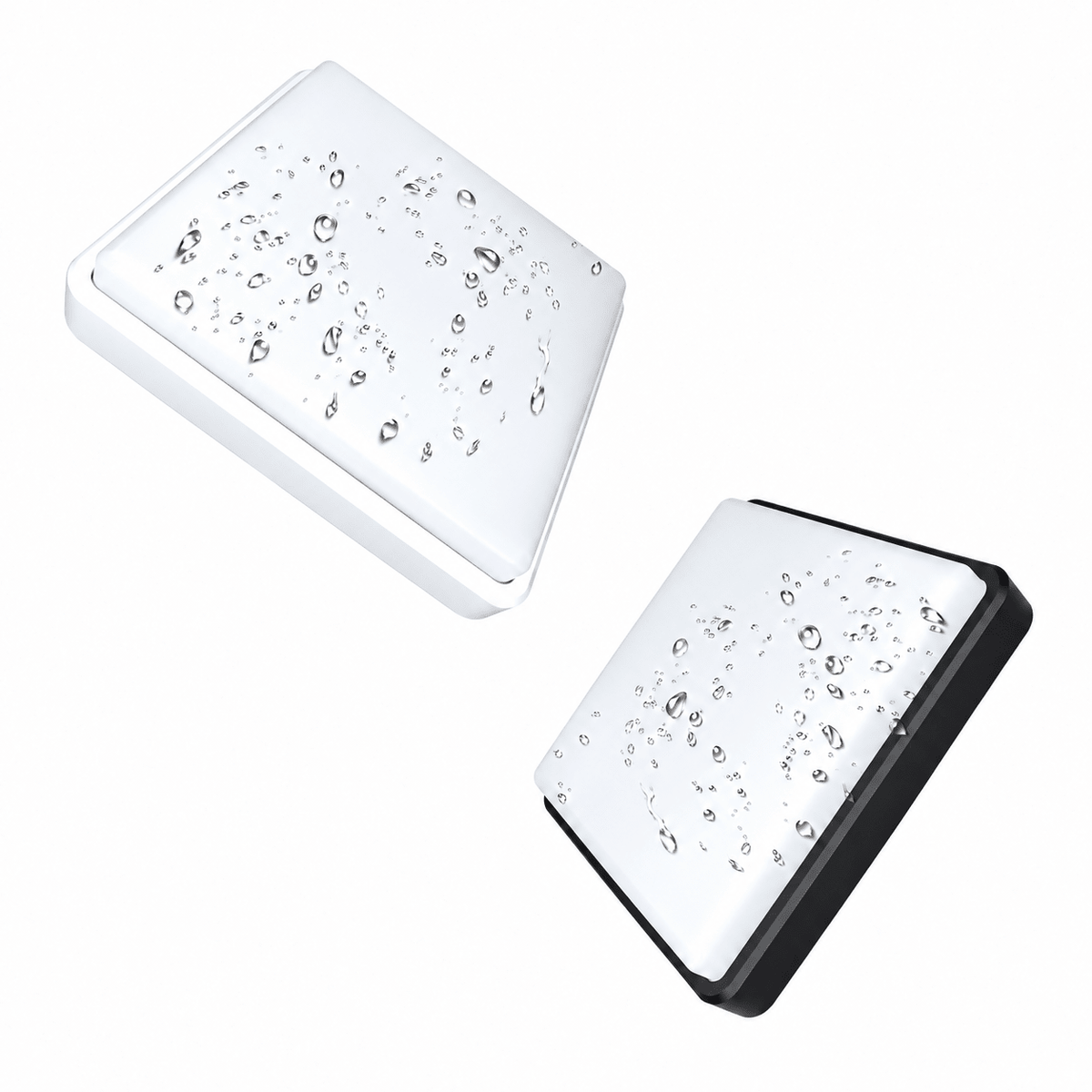 Black & White Square Hero Bulkhead IP65 - 12W/18W/24W, 3CCT