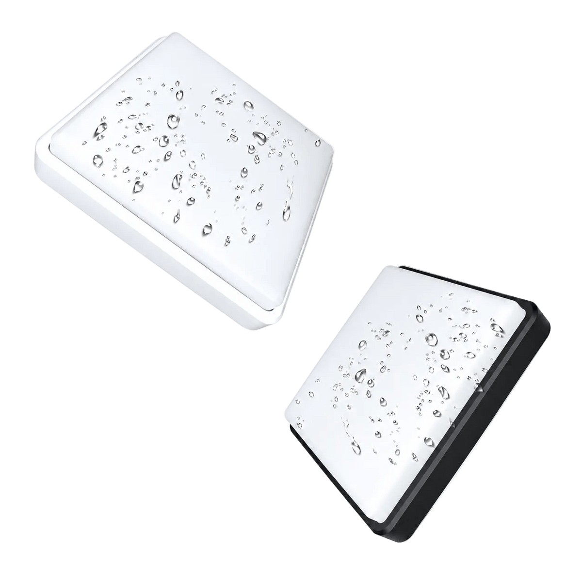 Black & White Square Hero Bulkhead IP65 - 12W/18W/24W, 3CCT
