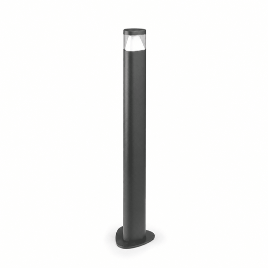 Argus LED bollard light in anthracite with a slim design and polycarbonate diffuser.