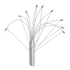 Chrome Wind 9-Light Wall Light, IP20