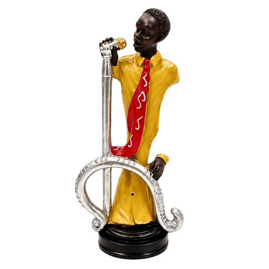 Jazz Musician Figurine – Singer – Red Tie