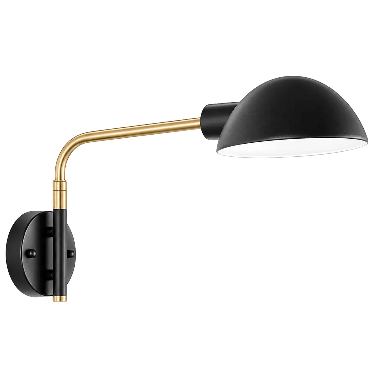 Keller Black & Brass Wall Light