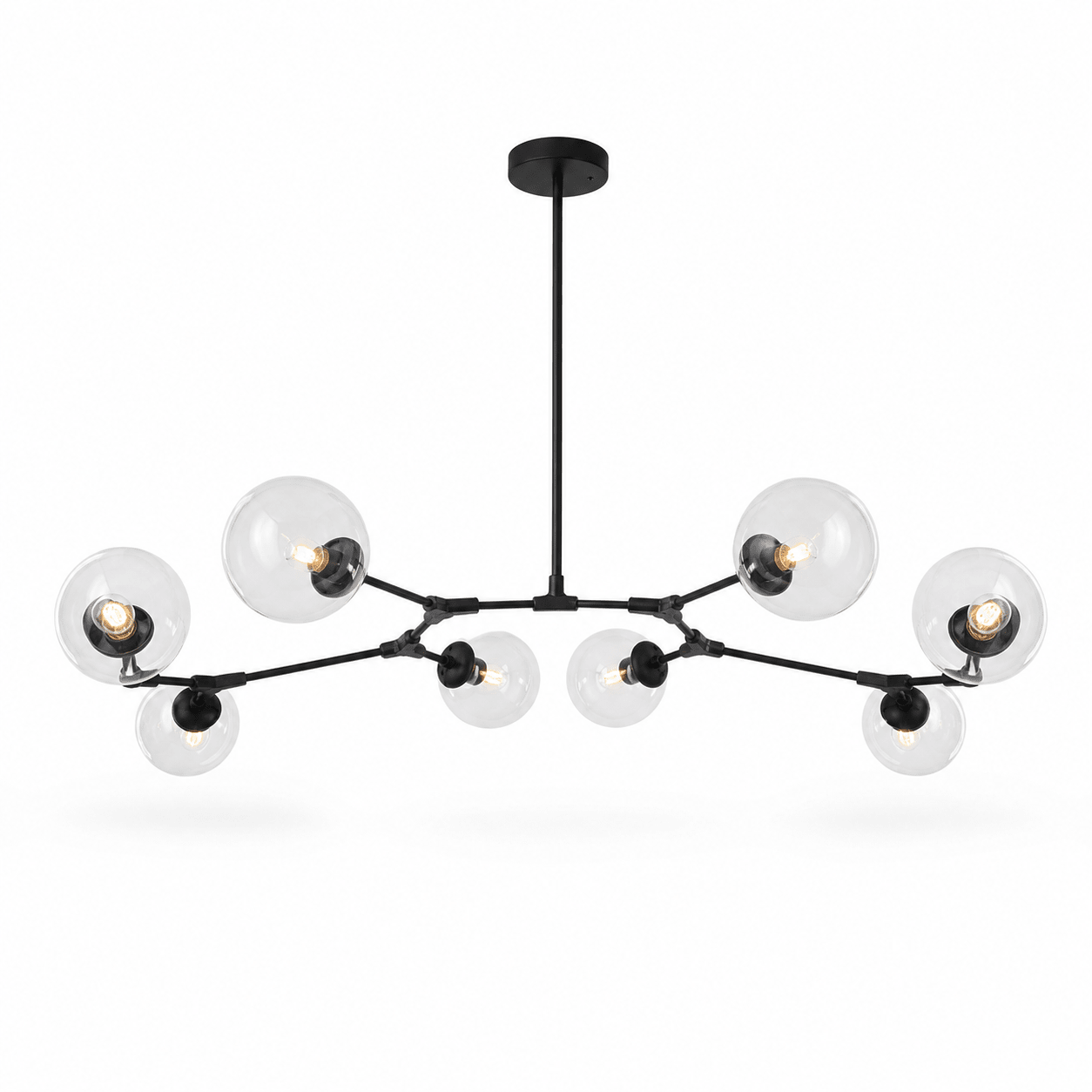 Elegant Black 8 Light Pendant
