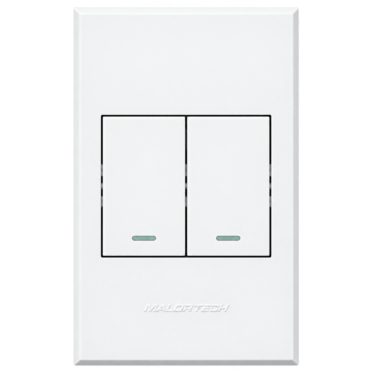 Veti 3 - Two Lever, Two Way Light Switch - White / White