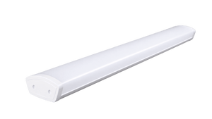 Transparent background view of 18W curved diffuser LED office fitting