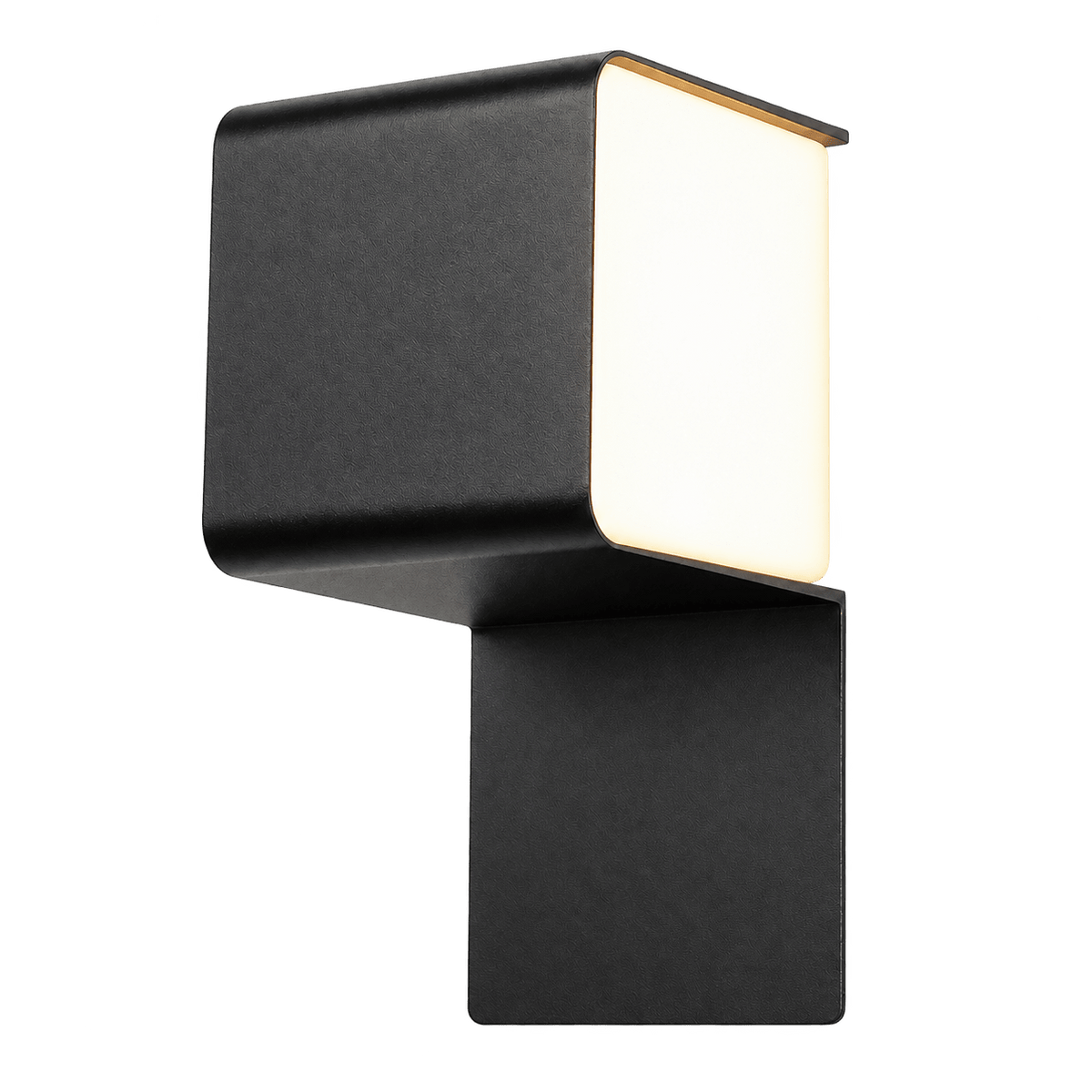 Black Outdoor Integrated LED Wall Light