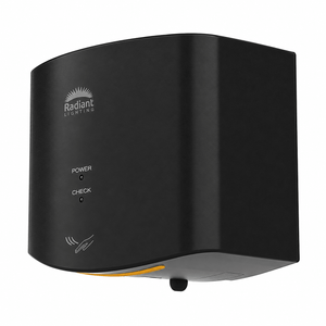 Black High-Speed Hand Dryer, 550W Motor
