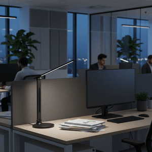 Link Black Rechargeable Desk Lamp