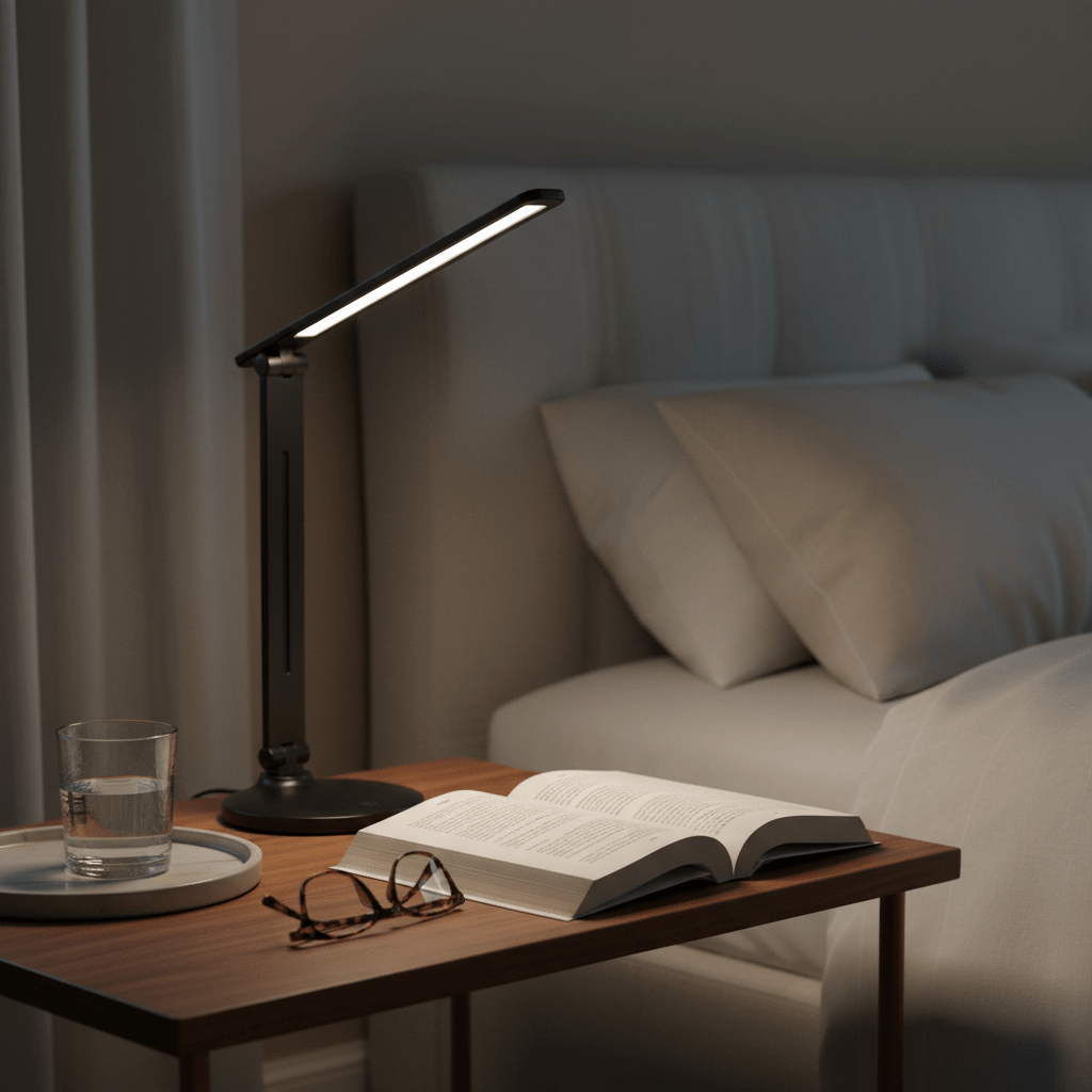 Link Black Rechargeable Desk Lamp
