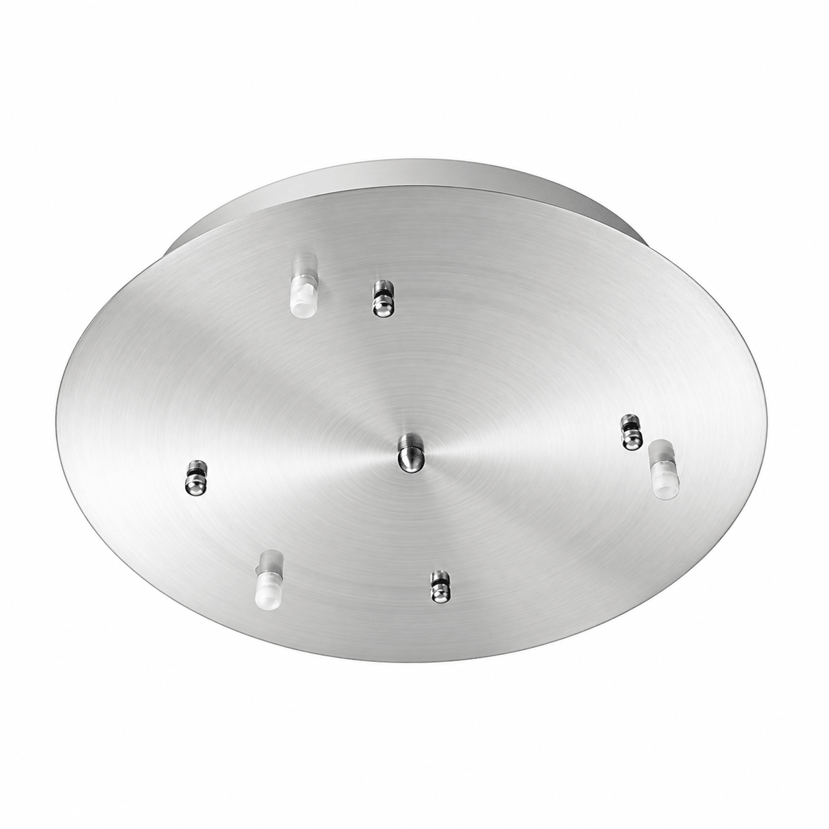 Indoor Ceiling Light Plate - Satin Chrome / 40cm