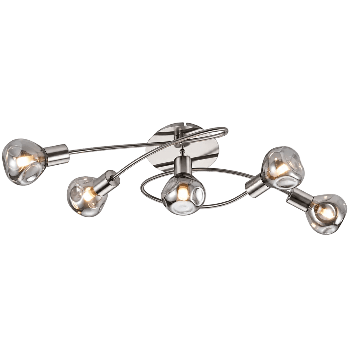 Manilla Smoke 5 Light Ceiling Fitting