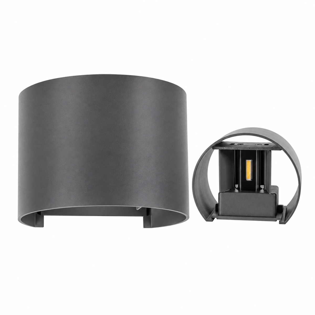 Dark Grey 6W Up & Down LED Wall Light