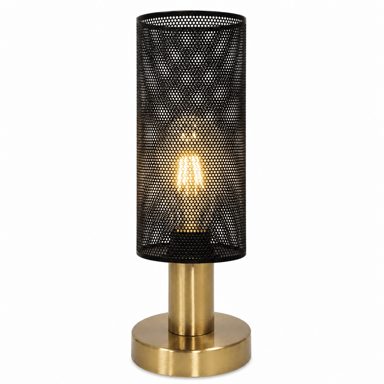 Chaluma Black & Gold Mesh Table Lamp