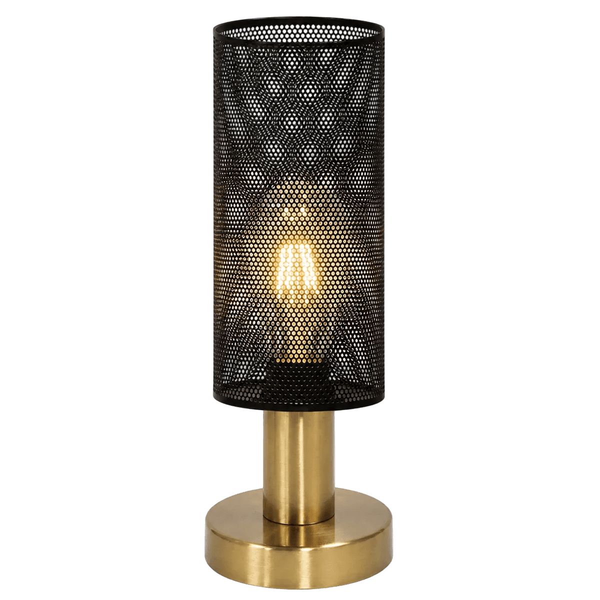 Chaluma Black & Gold Mesh Table Lamp
