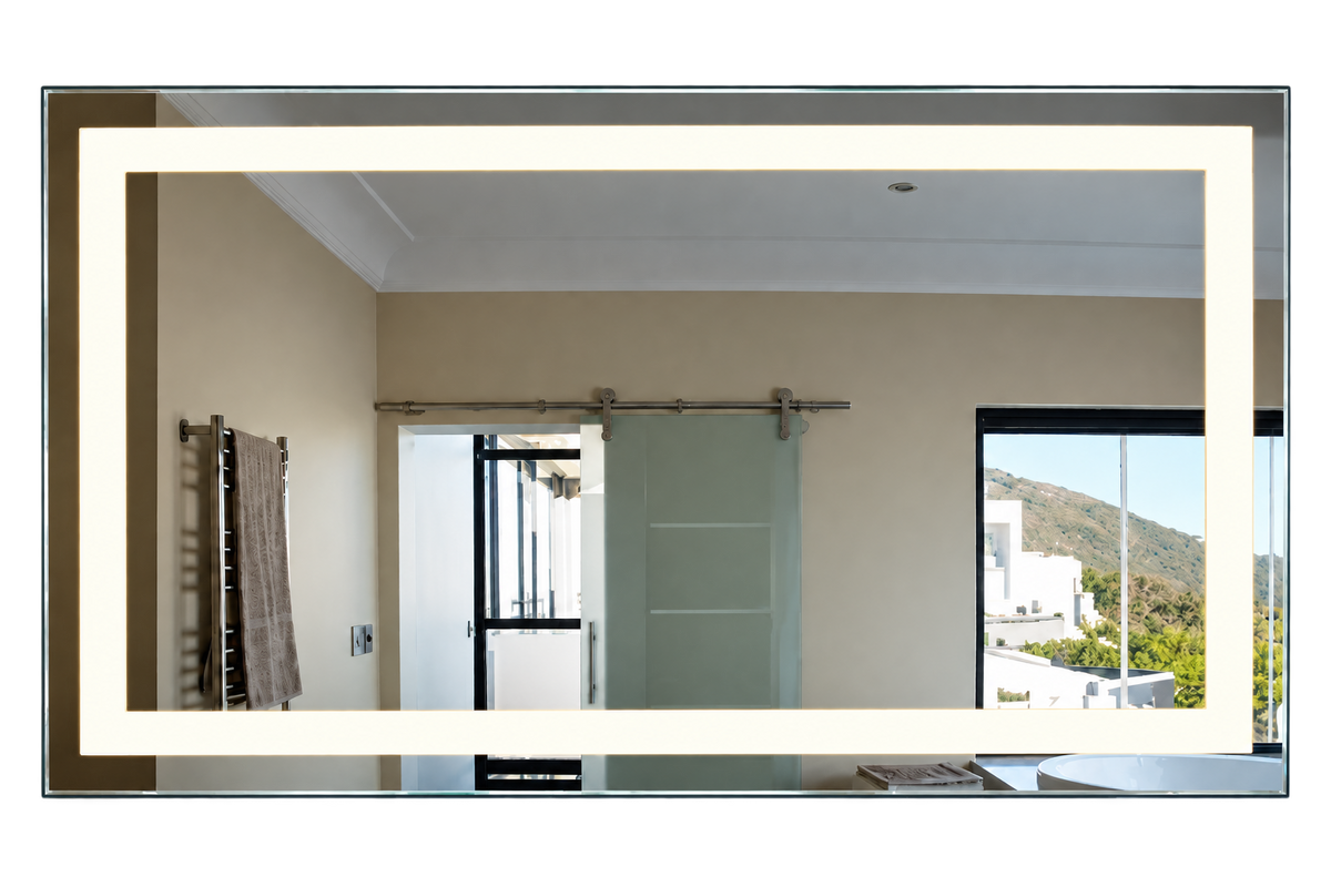 Dimmable Rectangular LED Mirror (Large)