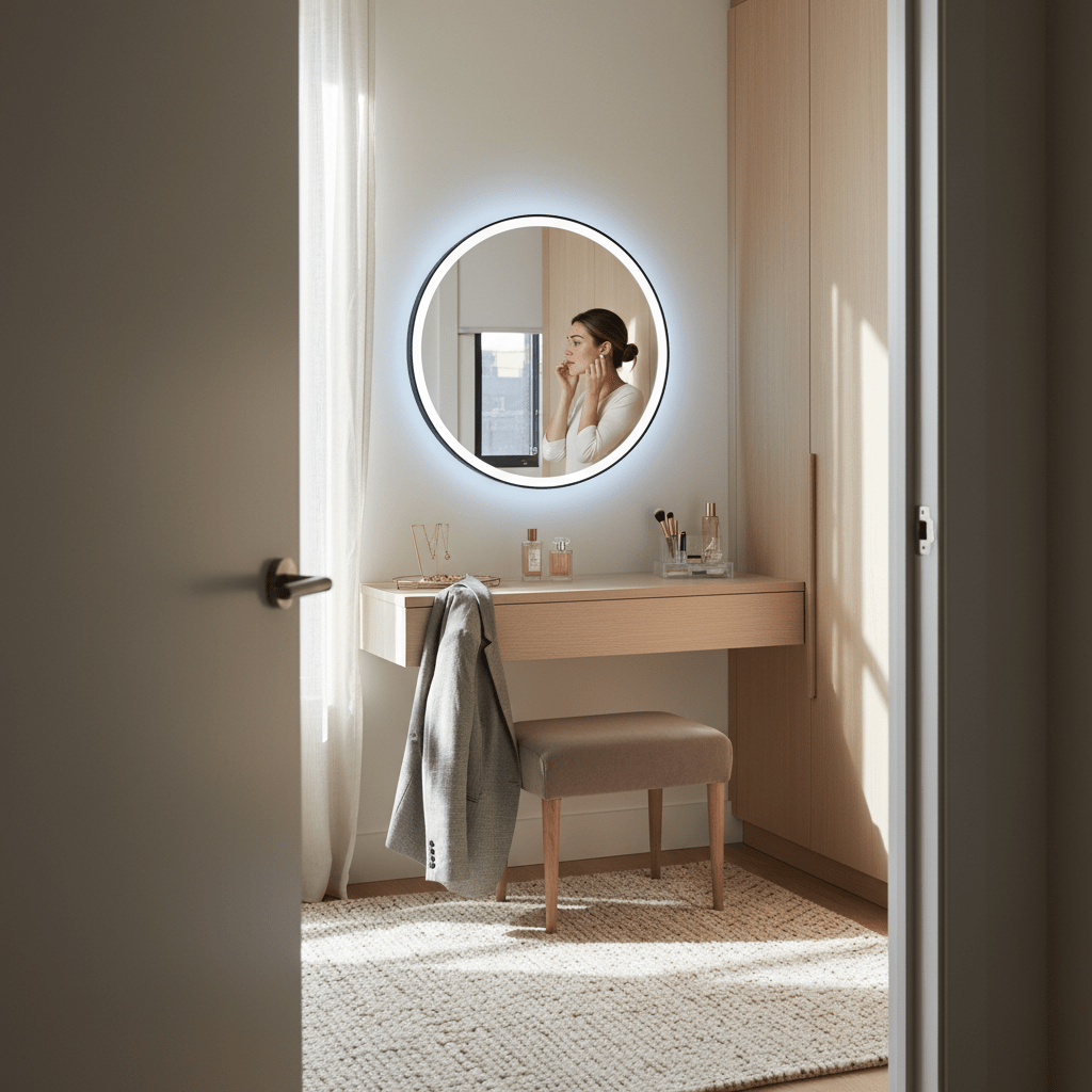 24W Round LED Mirror - Anti Fog