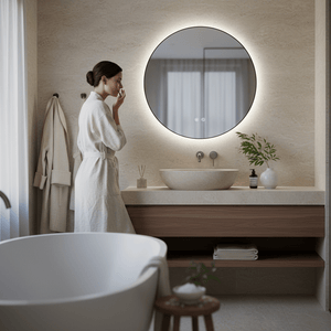 24W Round LED Mirror - Anti Fog