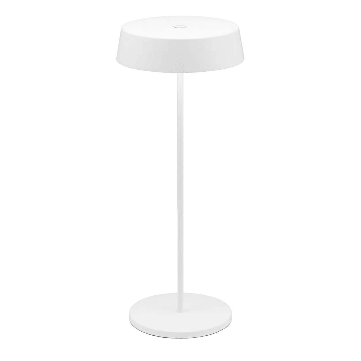 Slender White LED Table Lamp Rechargeable Dimmable IP54