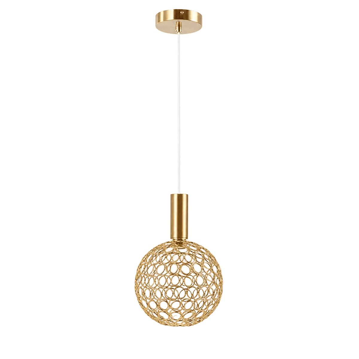 LED Small Round Metal Ring Pendant