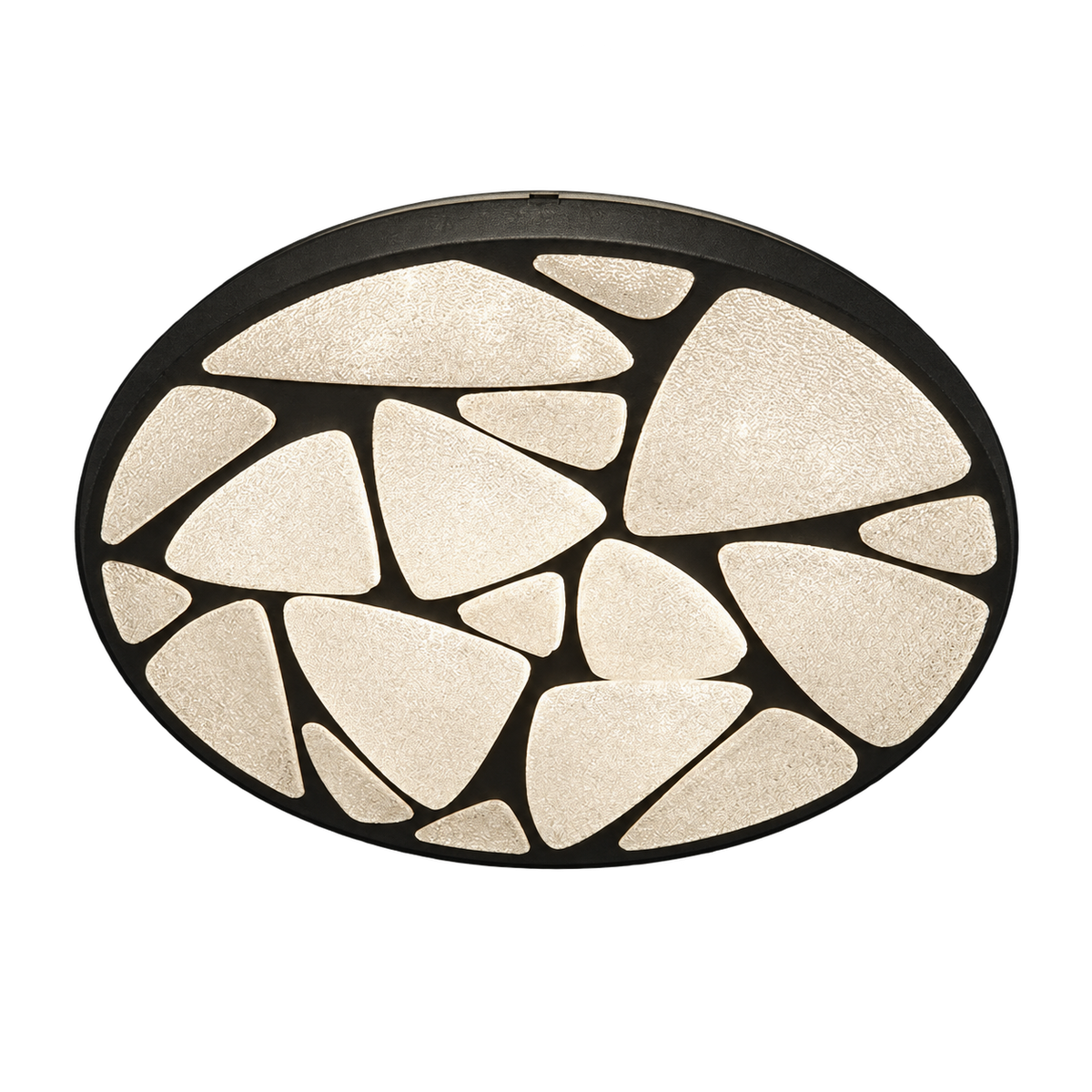 Pebble Crystal Sand Black LED Ceiling Light