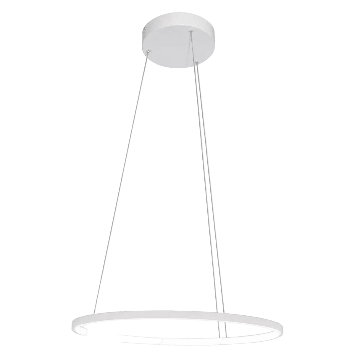 22W Warm White 60cm White Ring Pendant Light