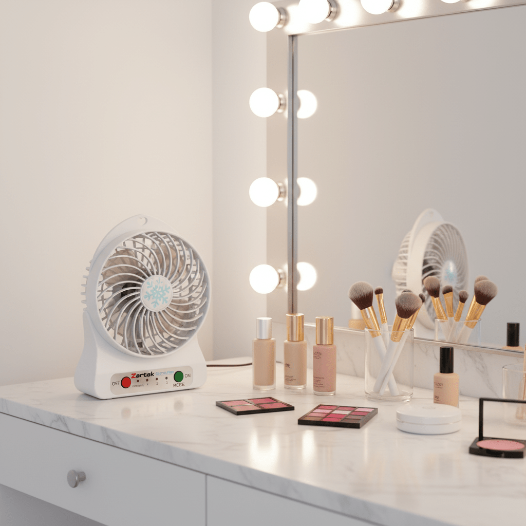 Rechargeable Portable Mini Fan - White - product image 6