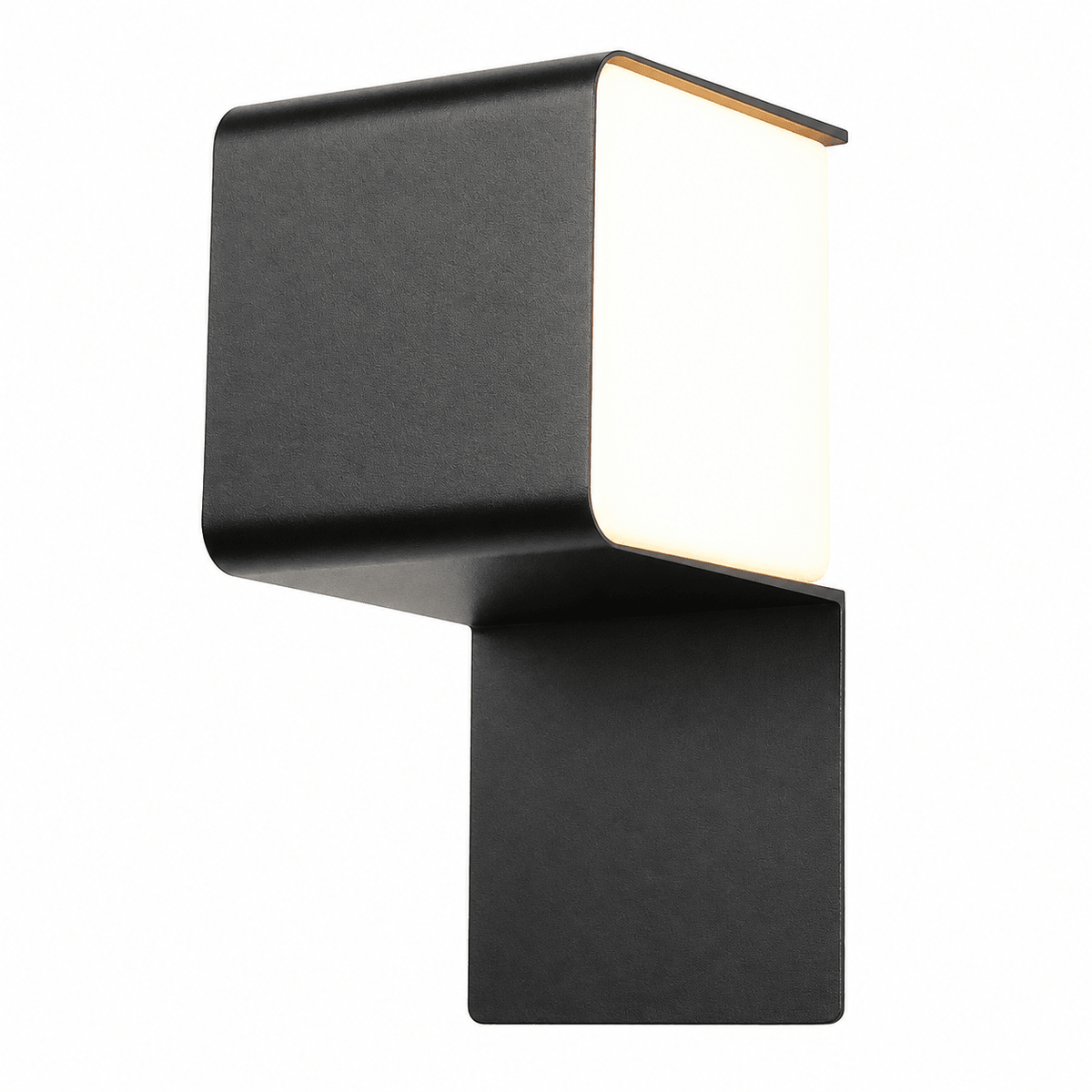 Black Outdoor Integrated LED Wall Light