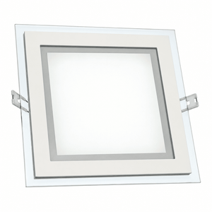 square white recessed LED downlight product cutout on a light background