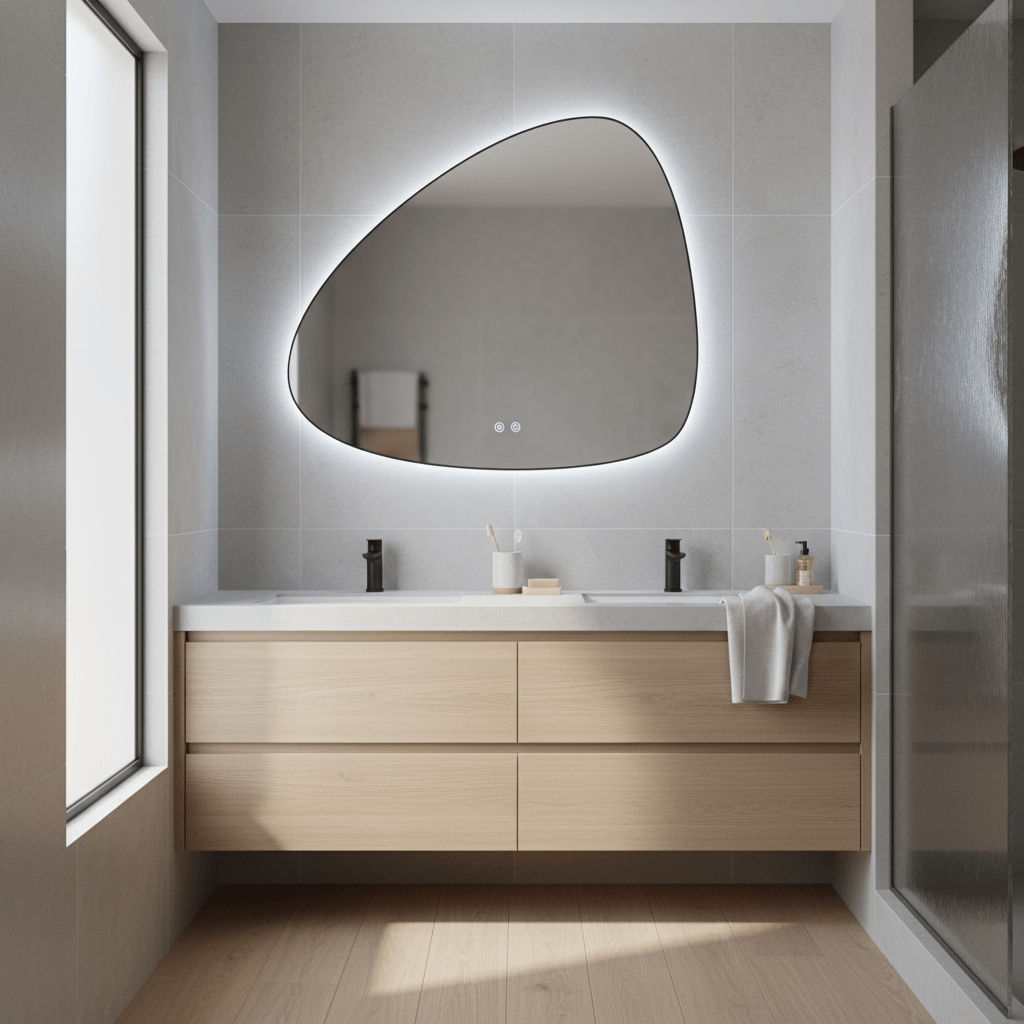 36W Ovioid LED Mirror - Anti Fog