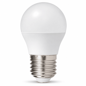 5W Golf Ball LED Bulb with E27 base, featuring a frosted white finish for warm light.