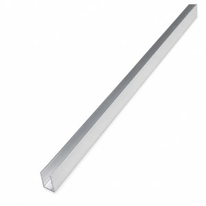 Aluminium LED extrusion profile for 6x12mm Neon Flex, 1m long, showcasing a sleek design.