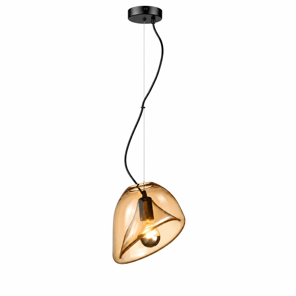 Arum Lily Glass Pendant Light
