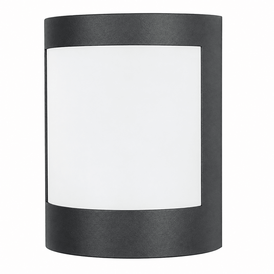 Plain Outdoor Wall Light, Black