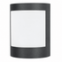 Plain Outdoor Wall Light, Black