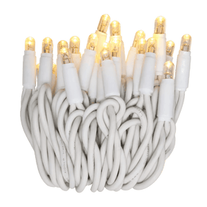 LED Fairy Lights - IP65 Heavy Duty, White Cable, Warm White - 10 Meters