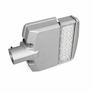 50W LED street light with a die-cast aluminum body and multiple LED bulbs for outdoor lighting.